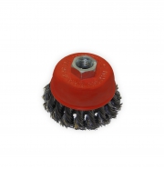 Щетка торцевая с плетеной проволоки 