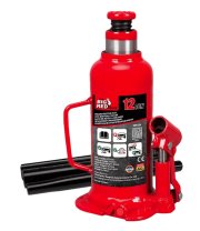 Домкрат гідравлічний пляшкового типу з гвинтовим штоком 12т